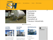 Tablet Screenshot of groupe-sh.fr